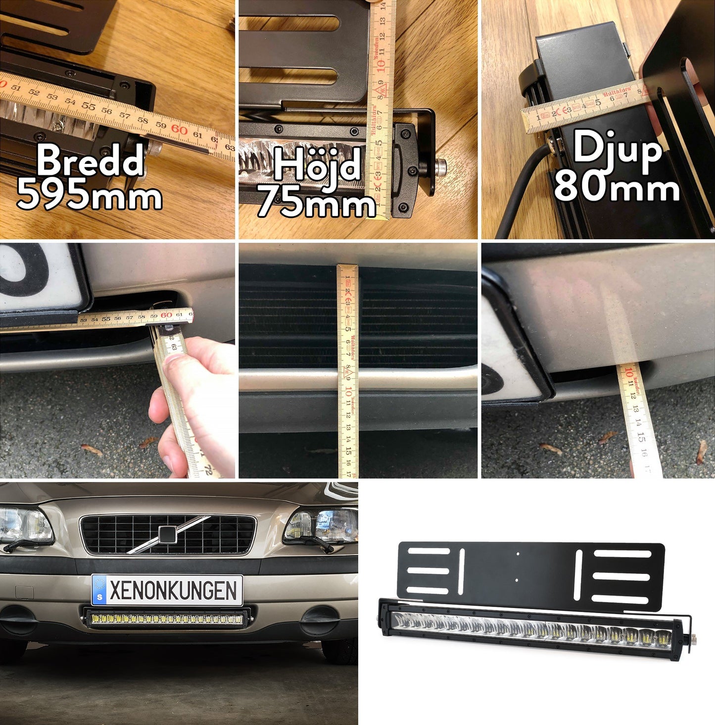 Staffa extra leggera per rampa LED X20 | Staffa ad incasso