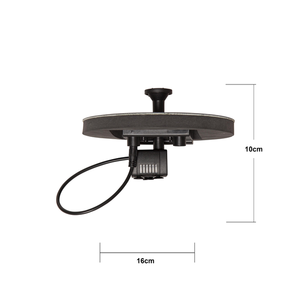 STAR TRADING - illuminazione a celle solari - Fontana di decorazione delle celle solari - Black - 10 cm