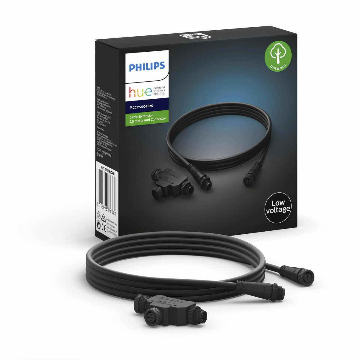 Philips - Hue cavo LV 2,5m + T -Parte Eu Nero