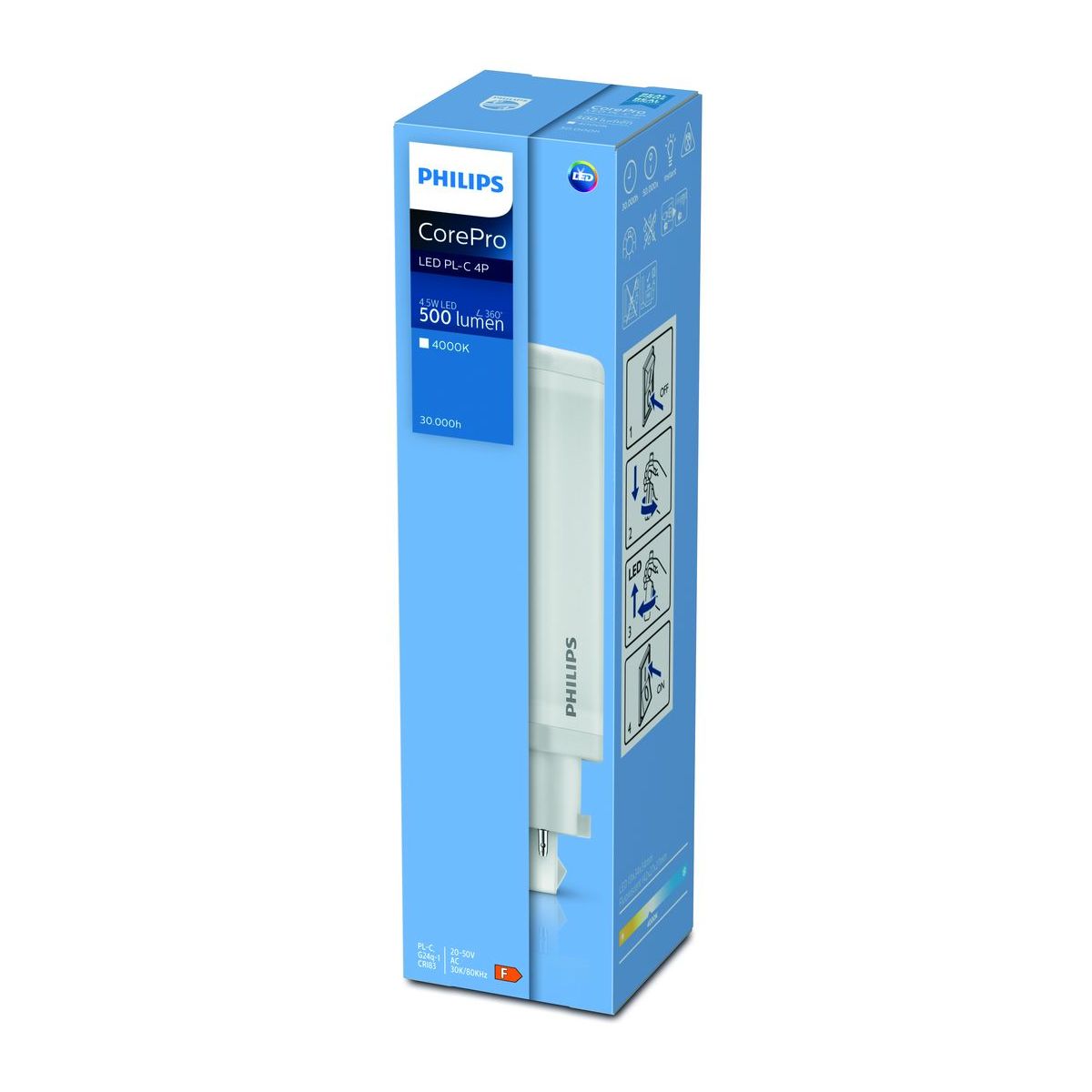 Philips - CorePro LED PLC 4.5W 840 4P G24Q -1