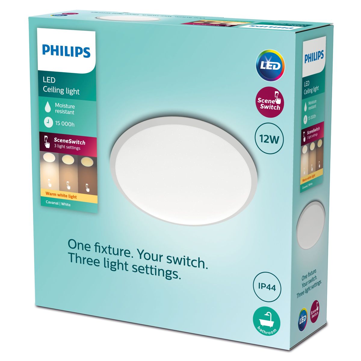 Philips - Cavanal SS Rd 12W 27K W HV IP44 06