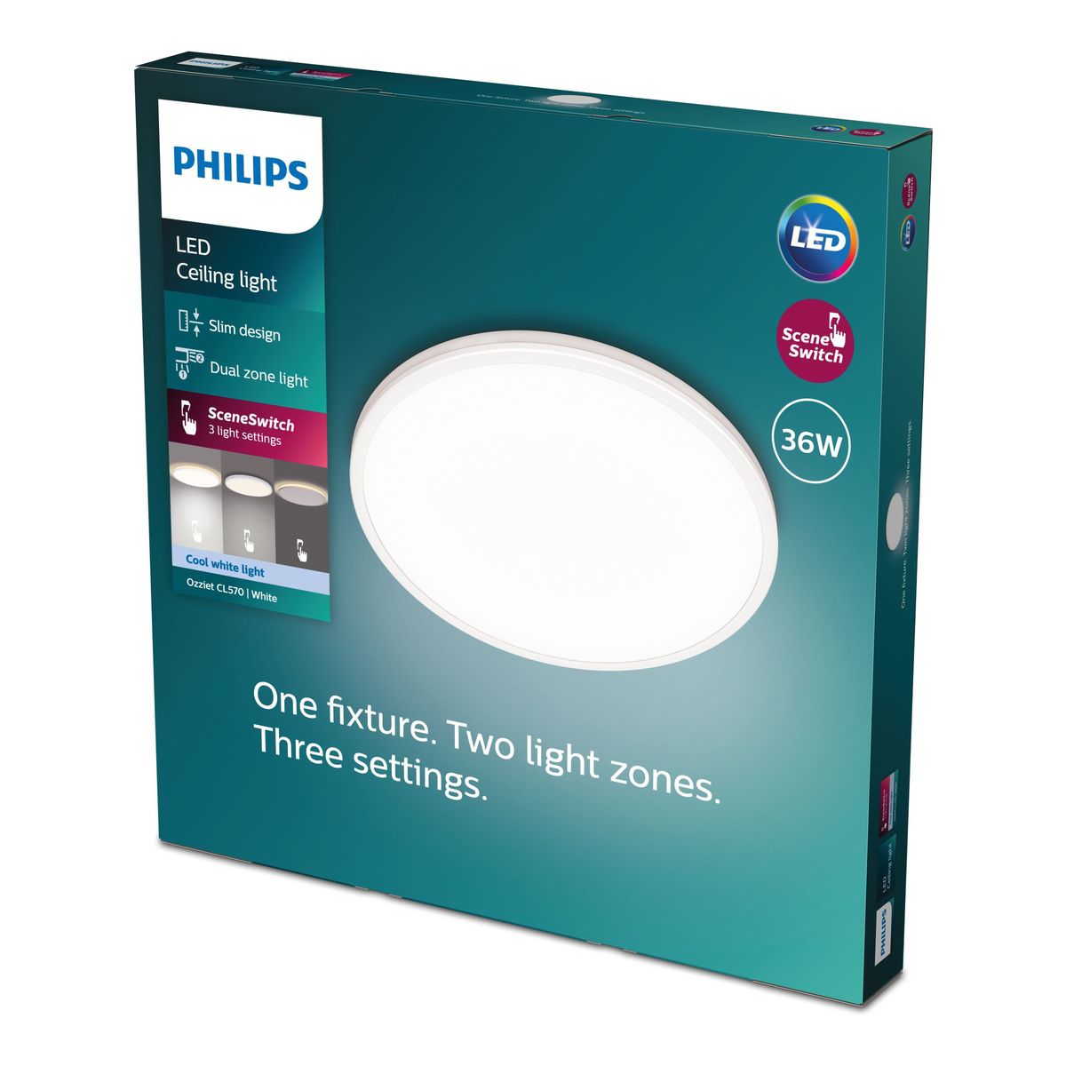 Philips - Ozziet CL570 SS RD 36W 40K W HV 06