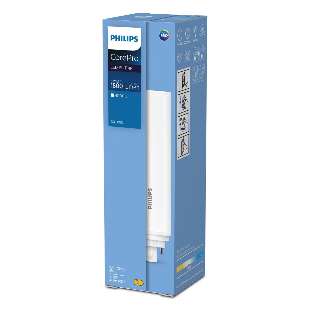 Philips - CorePro LED PLT HF 15W 840 4P GX24Q -3