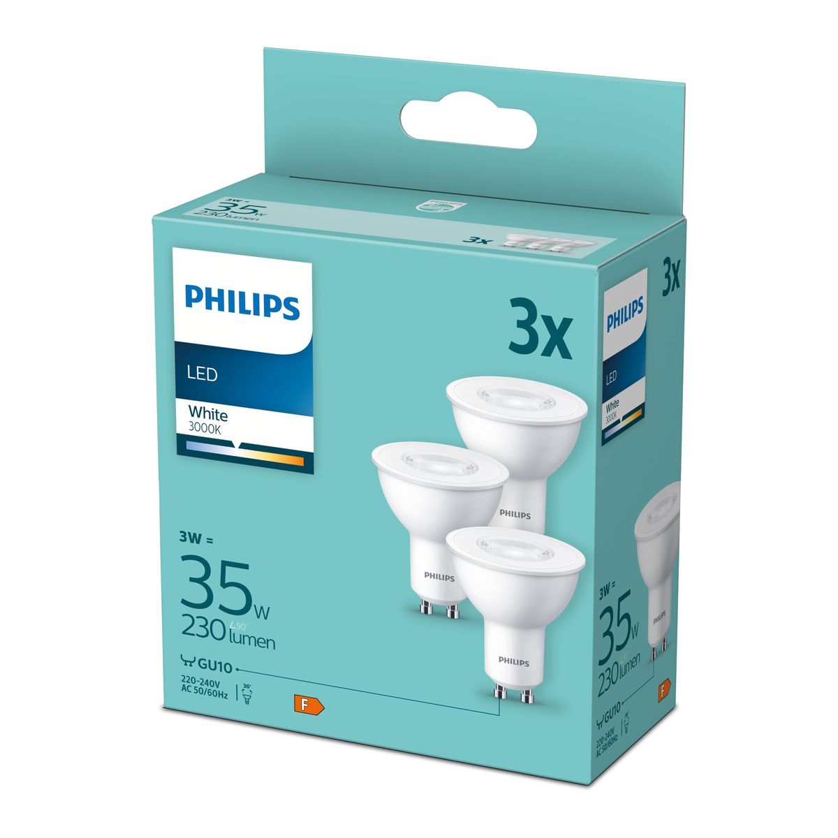 Philips - LED 35W GU10 WH 230V 36d ND 3PF/8 disco