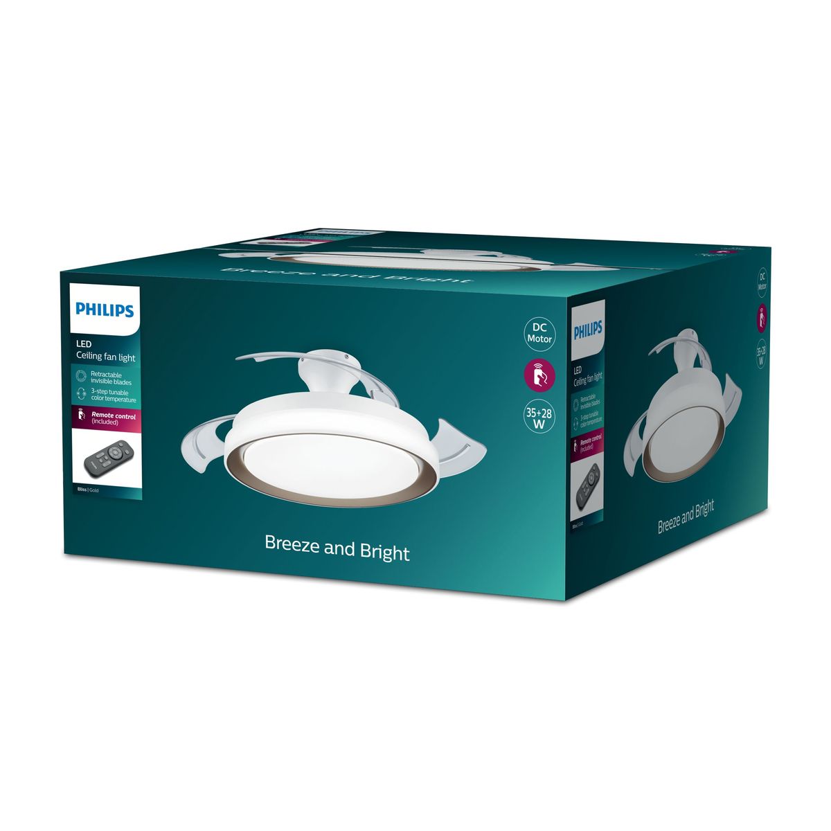 Philips - Bliss DC Fan Biding 28W+35W TW Gold