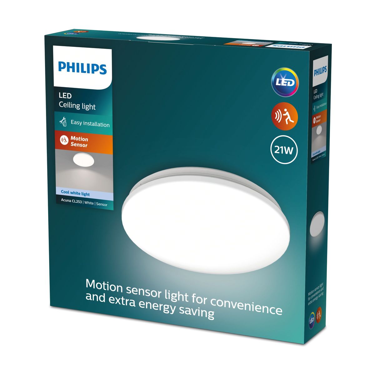 Philips - Acuna CL253 RD 21W 40K W Sensore HV