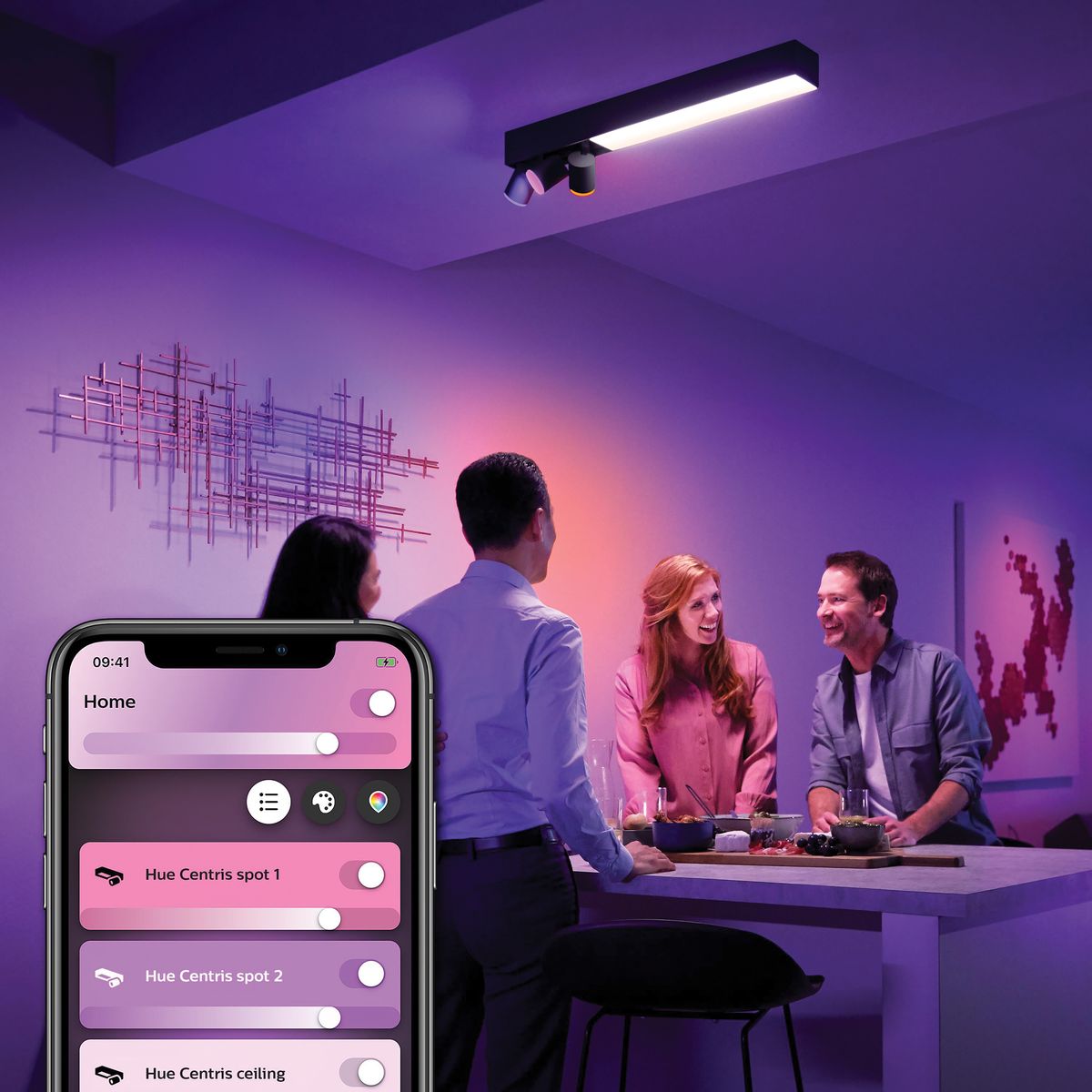 Philips - Centris Hue 3 -Spot Black Special Form V2