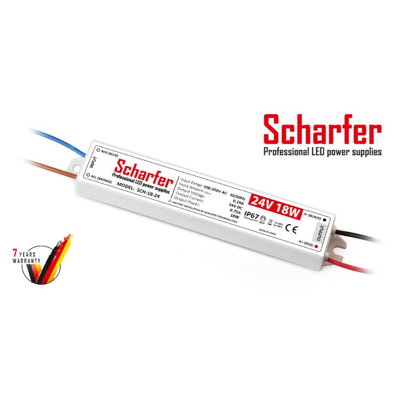 Trasformatore da 230 V CA a 24 V CC 18 W