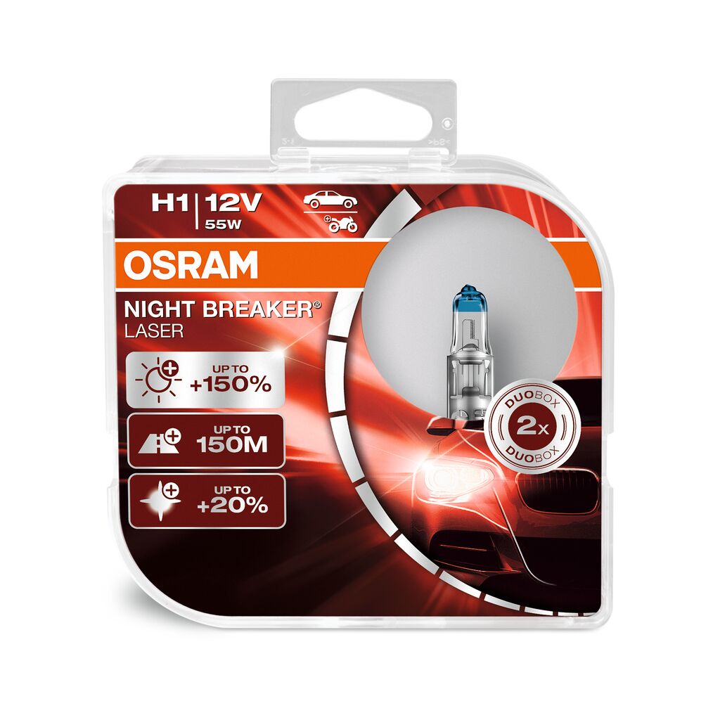 Osram Night Break® Laser H1 Duo Box