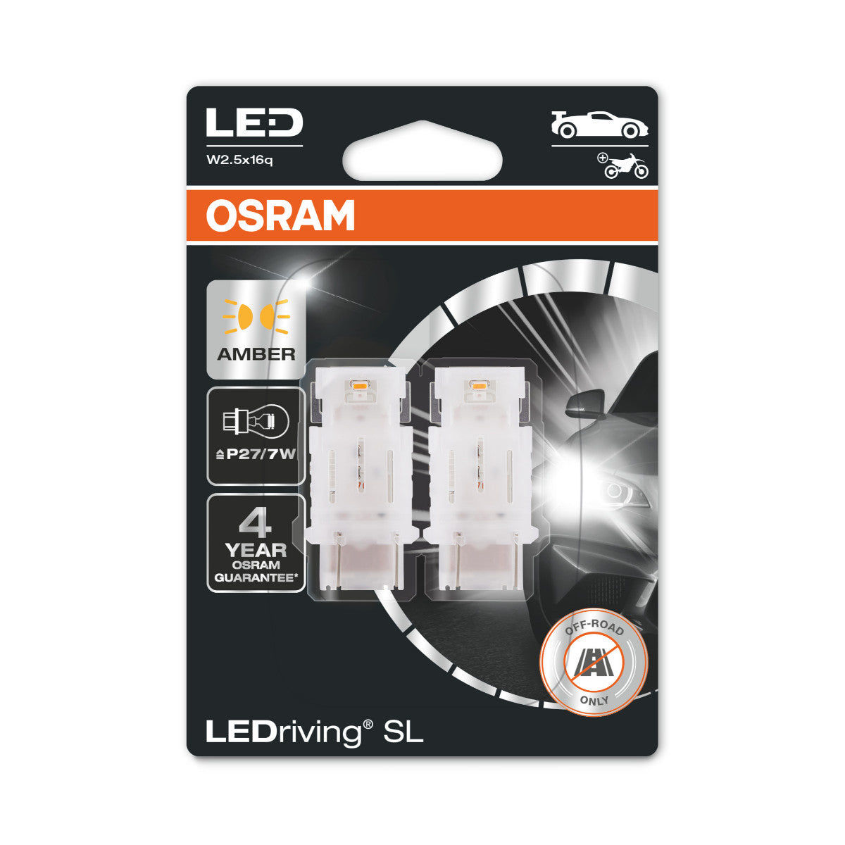 Osram Led Rring SL - Off -road P27-7W - Yellow