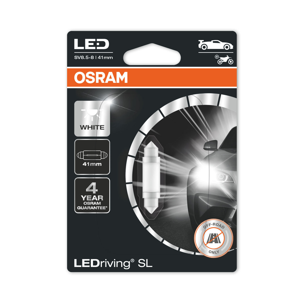 Osram Led Rriving SL - Off -road C5W 6413 - White