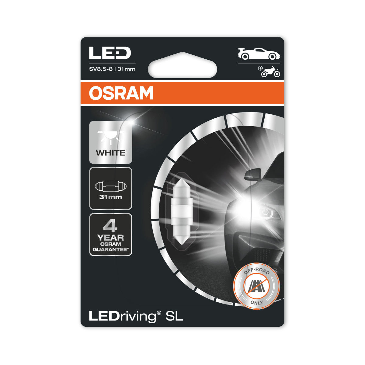Osram Led Rriving SL - Off -road C5W 6438 - White