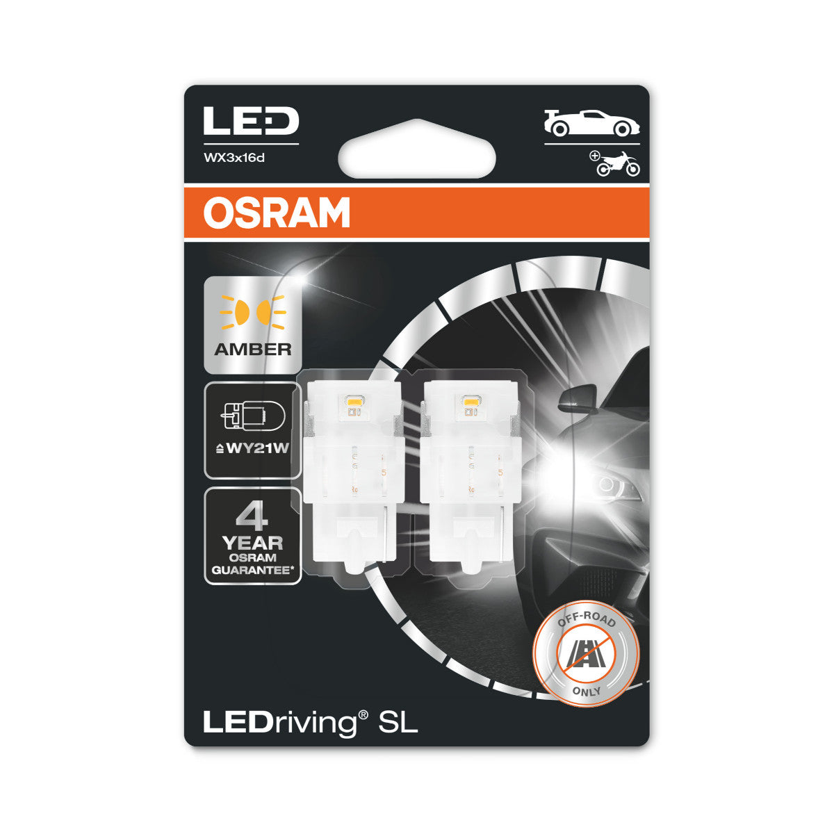 Osram LED Rring SL-Off-Road WY21W utilizzato principalmente per l'indicatore del segnale