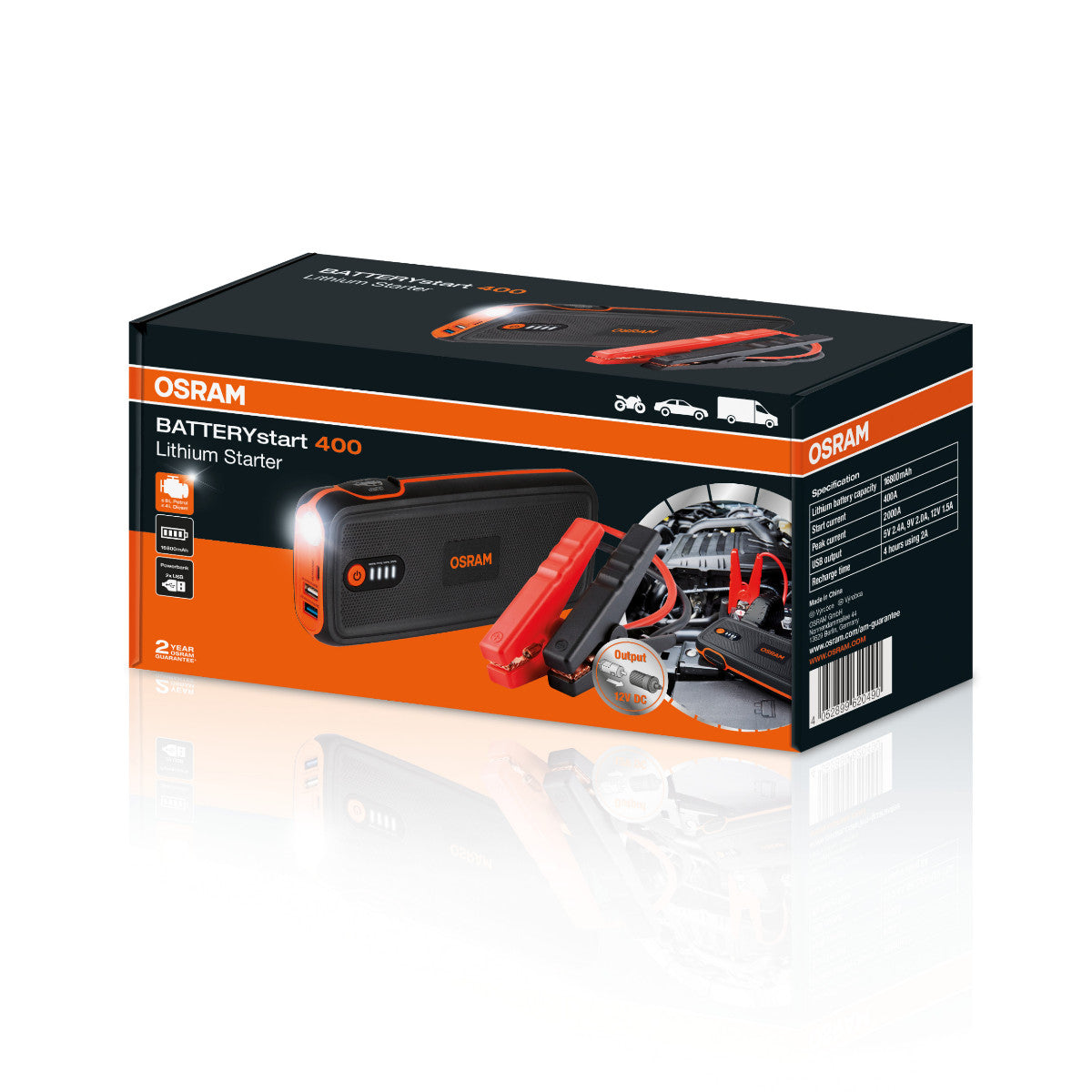 Avvio della batteria Osram - Starter di litio 400