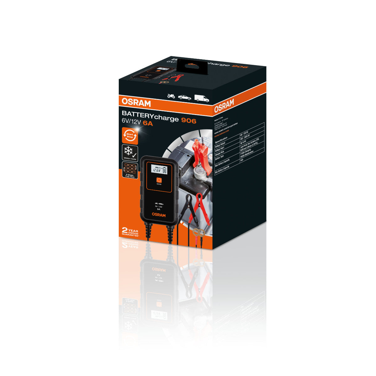 Carica OSRAM BATTERY - 906 Caricabatterie intelligente