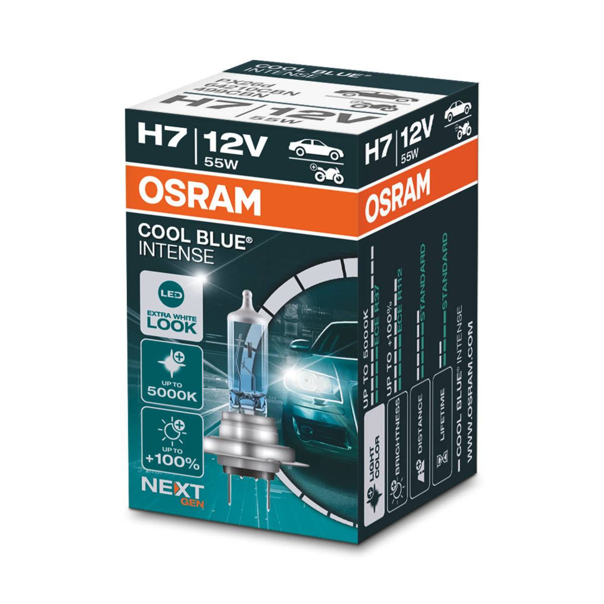 Osram - Lampada del faro alogeno H7 - Box pieghevole - 1 -Pack