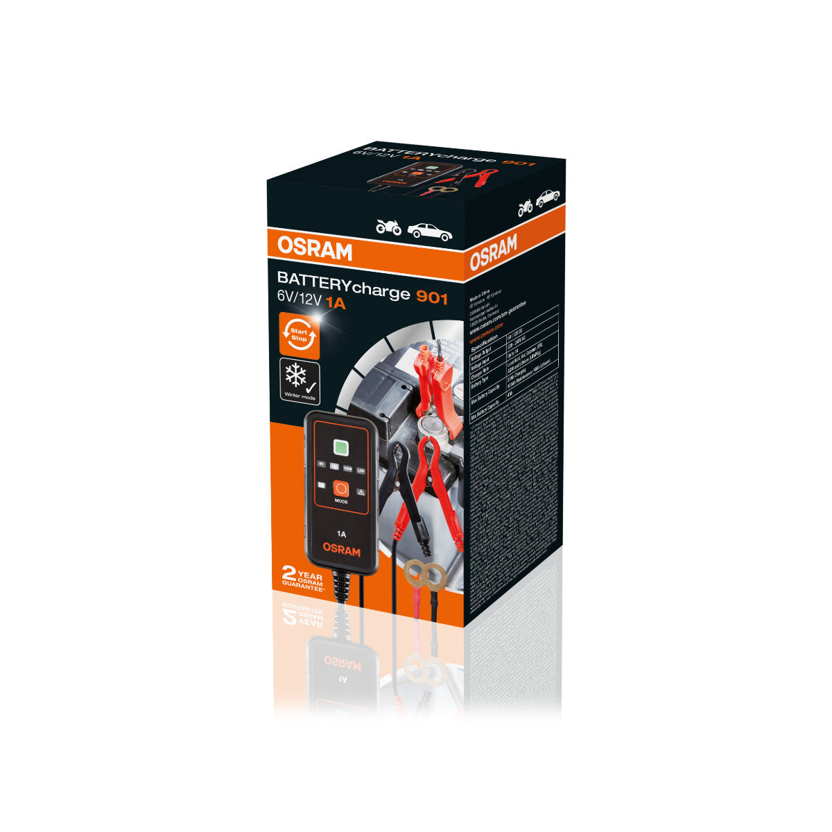 Carica della batteria Osram - 901 Caricatore della batteria intelligente