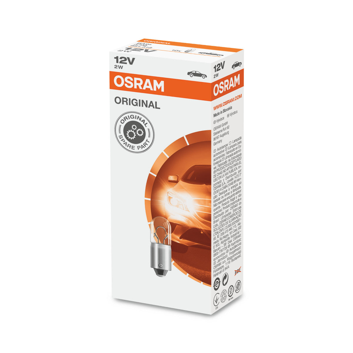 Osram Original - Base metallica - 2W - 12V