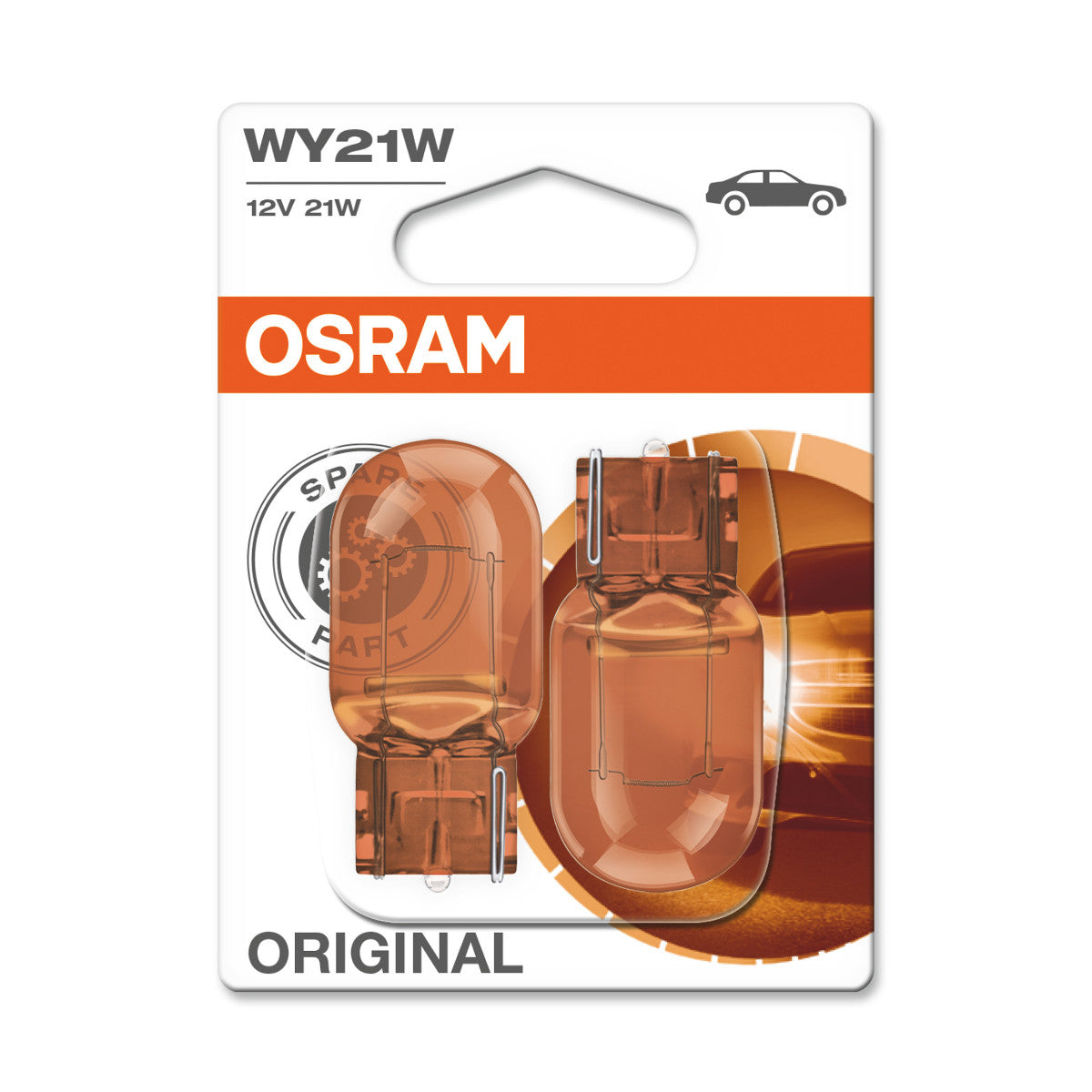 OSRAM ORIGINAL - BASE A CUNEO - W21W - WX3x16D Lampadina luce ausiliaria