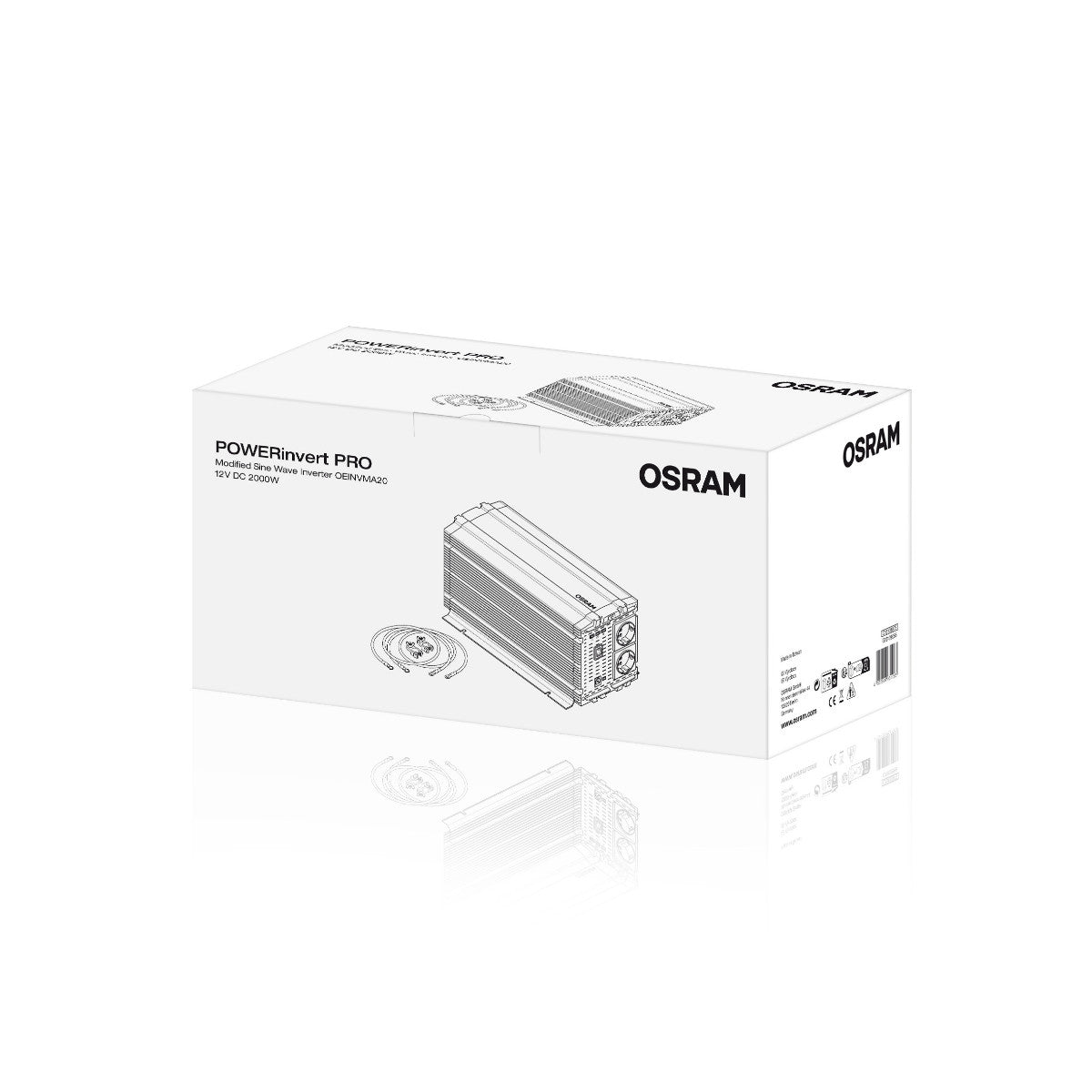 Inverter a onda sinusoidale modificata OSRAM 12 V CC 2000 W