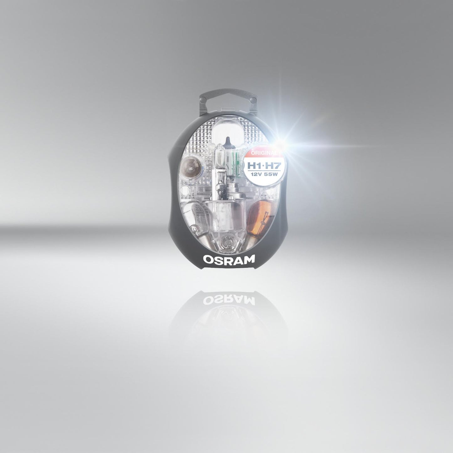 OSRAM Spare lamp box for car, CLK H1/H7, Car lamp kit