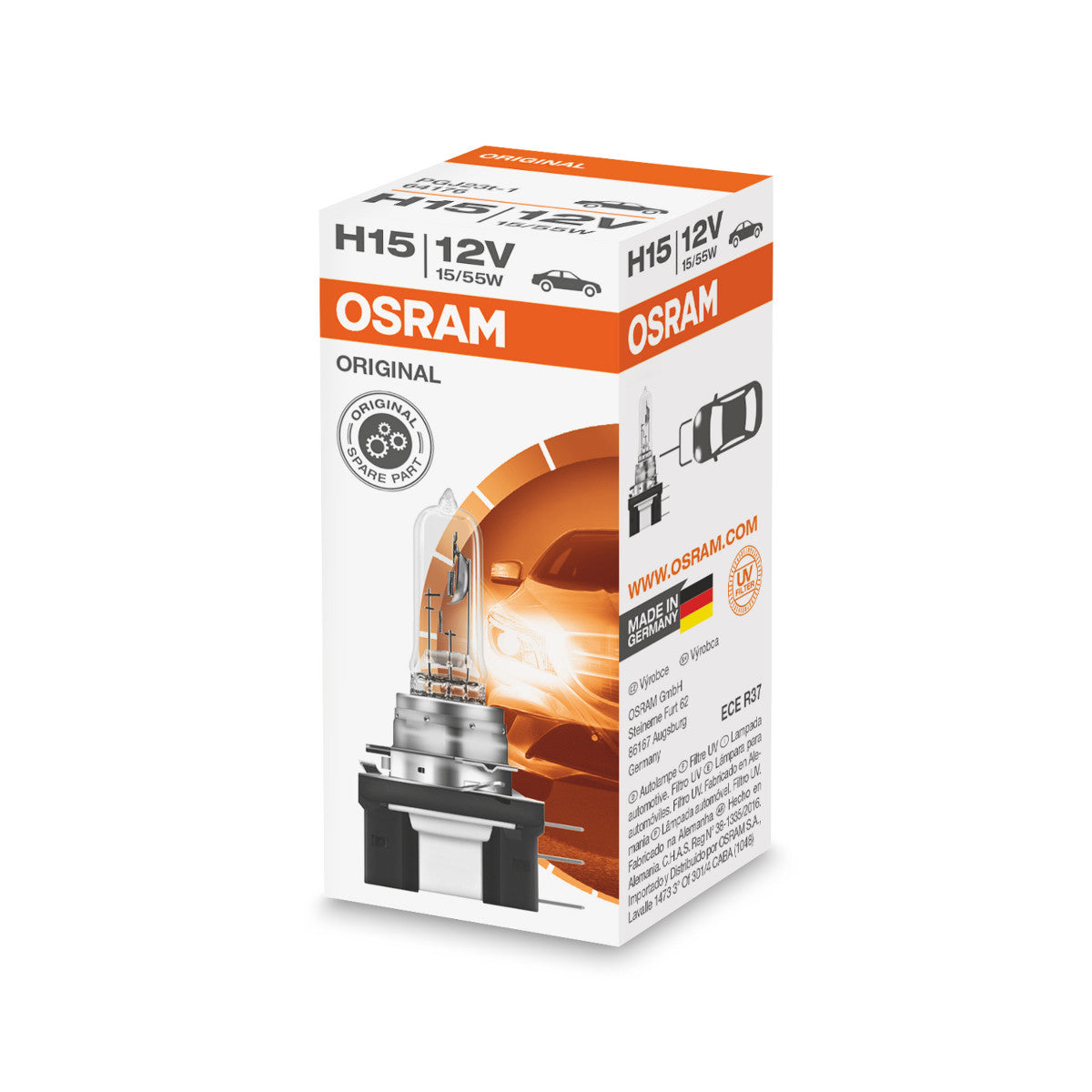 Osram Original Line - H15 - 12 V - 5515 W - Lampada del faro alogeno