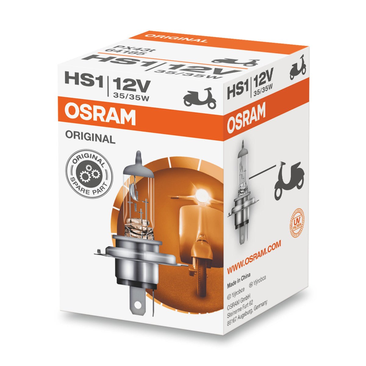 Osram Original Line - HS1 - 12 V - 3535 W - Lampada del faro alogeno - Box pieghevole