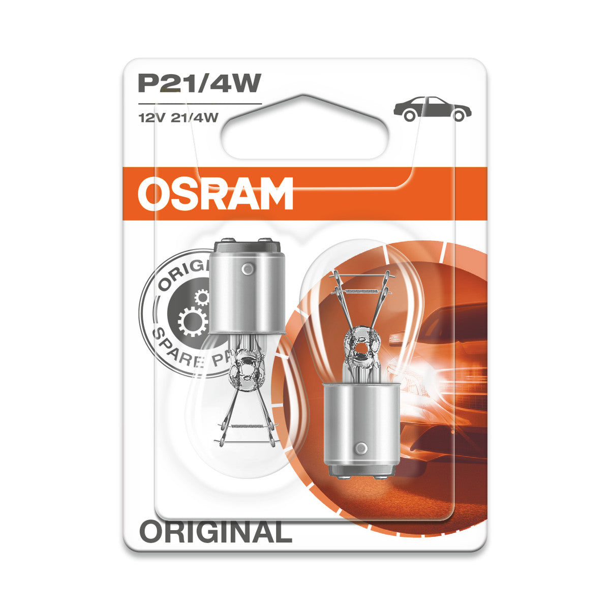 Osram Original - Base in metallo - P21-4W Lampada luminosa extra
