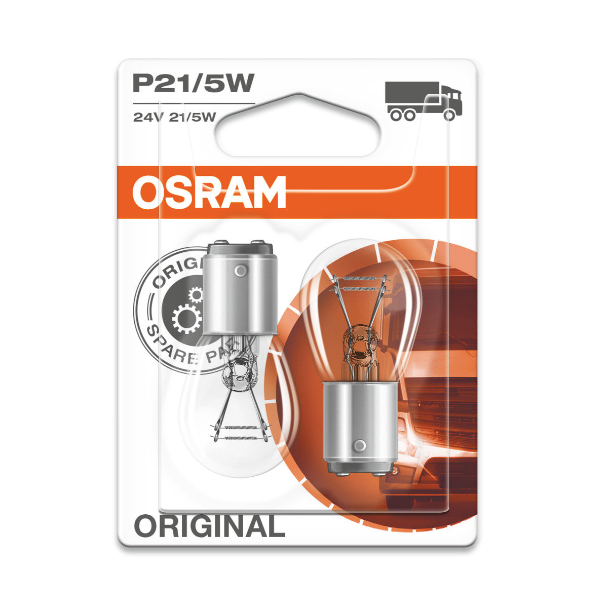 Osram Original - Base metallica - P21-5W. Lampada leggera extra 24V