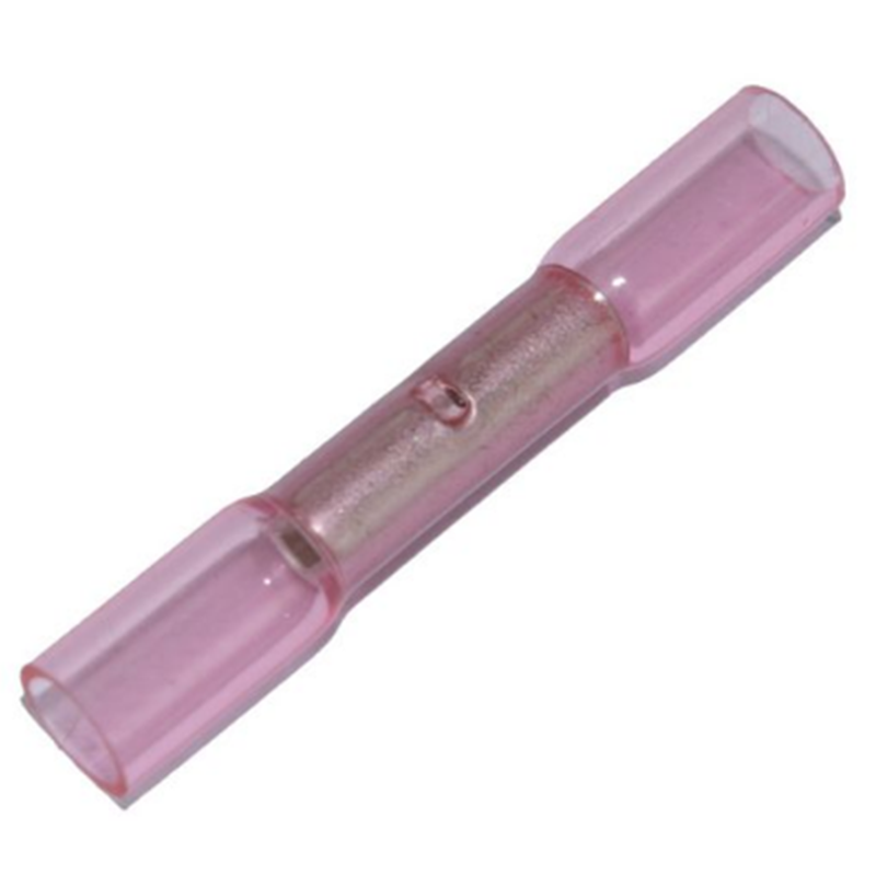 Manicotto di giunzione termoretraibile da 0,5 a 1,65 mm2 Rosso - 5 pz
