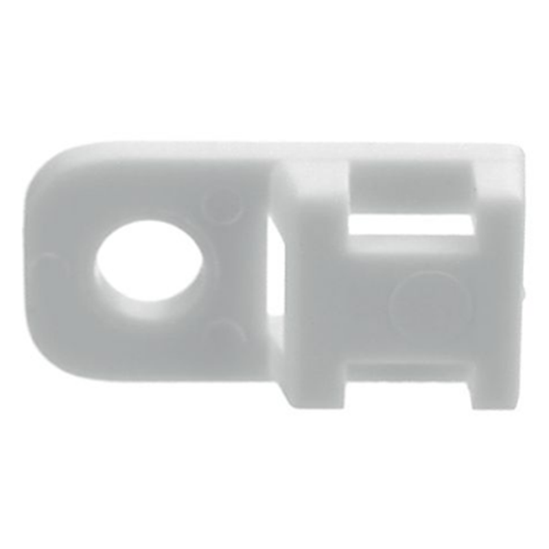 Ancoraggio fascetta fermacavi 4,6 mm Bianco Poliammide - 10 pz