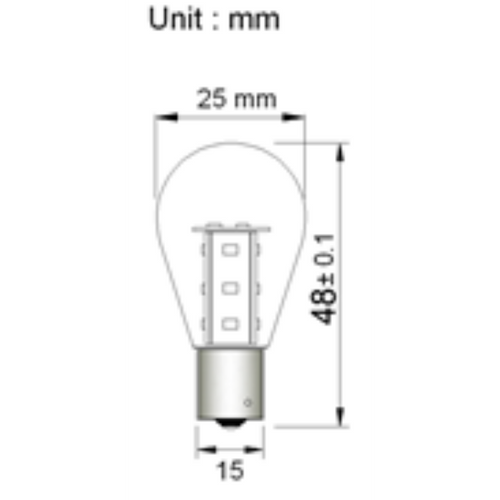 BA15S 12V/24V 1.5W