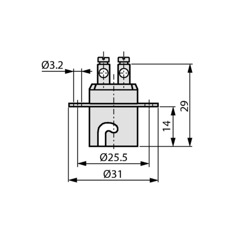 Base lampada Ba15d in metallo