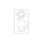 Lampade Socket E27 50mm Ceramics bianco
