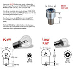 BA15S | 1156 Retroilluminazione a LED 10W