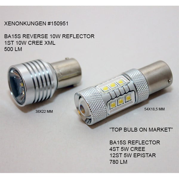 BA15S | 1156 Retroilluminazione a LED 10W