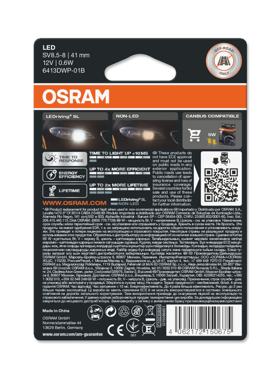 LEDriving® LEDlampa SL C5W (41 mm) - bild 3
