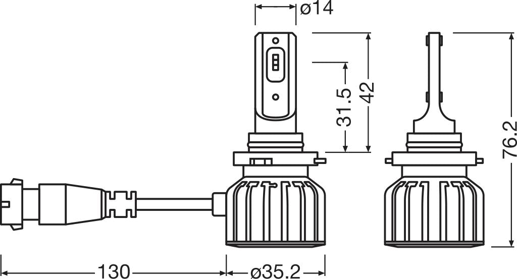LEDriving® HL BRIGHT HB3/H10/HIR1 - bild 5