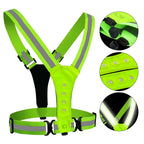 Giubbotto riflesso a LED - Sportglo bianco e rosso