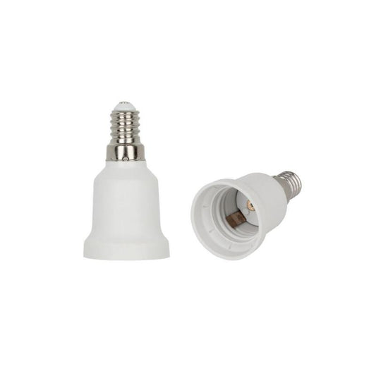 Adattatore/base lampada E14/E27 in plastica