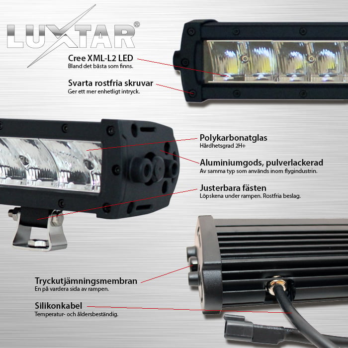 LUXTAR® Ledramp X16 | Spot <47cm> - bild 6