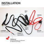 Set cavi relè 1pz Extra leggero 12V|DT 20A