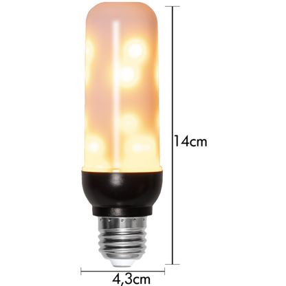 Star Trading - Lampada LED E27 T40 Fiamma - 3.94W - 1800K