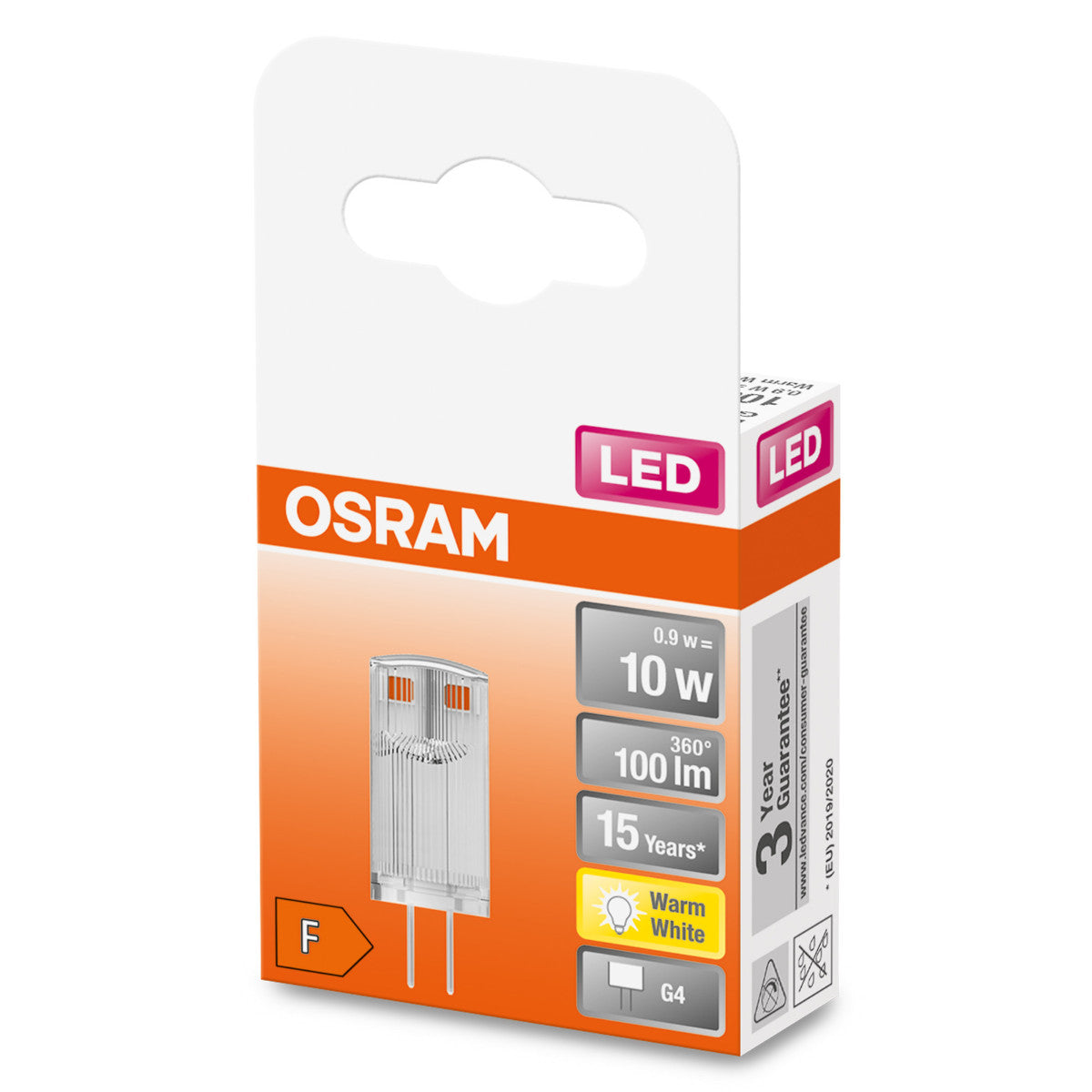 OSRAM LED-LAMPA KLAR (10) G4 827