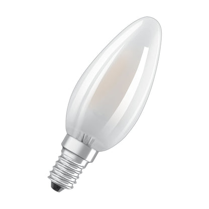 OSRAM LED-LAMPA KRONFORM MATT (25) E14 Kallvit