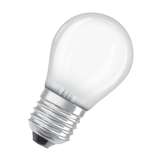 OSRAM LED-LAMPA RUND MATT (40) E27 Kallvit