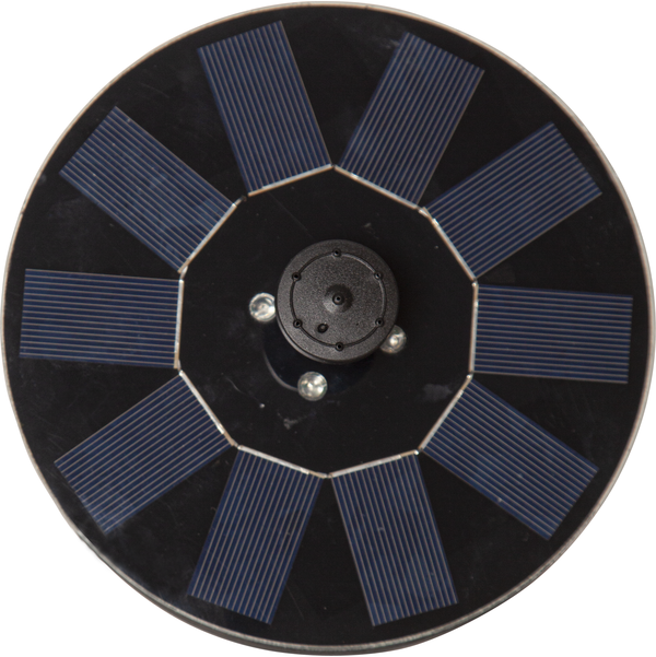 Star Trading - Illuminazione a celle solari - Decorazione a celle solari Fontana - Nero - 10 cm Colore luce RGB (Rosso-Verde-Blu)