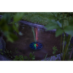 Star Trading - Illuminazione a celle solari - Decorazione a celle solari Fontana - Nero - 10 cm Colore luce RGB (Rosso-Verde-Blu)
