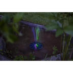 Star Trading - Illuminazione a celle solari - Decorazione a celle solari Fontana - Nero - 10 cm Colore luce RGB (Rosso-Verde-Blu)
