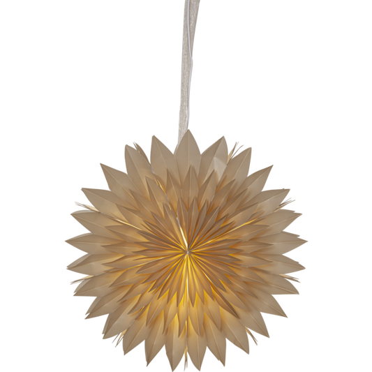 Pappersstjärna Dis Beige